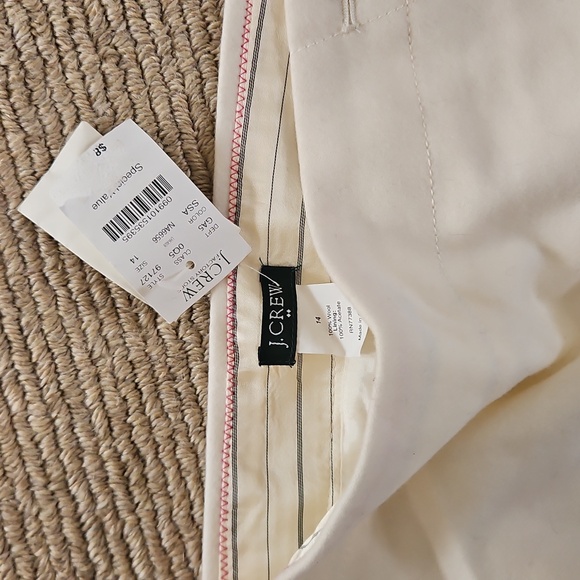 J. Crew Cream Wool Lined Pencil Skirt - Picture 3 of 4